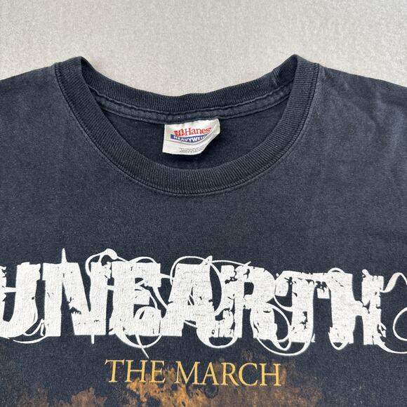 Unearth The March 2009 Tour Band T Shirt Black Size Small "F School, F Work..." - Picture 3 of 14